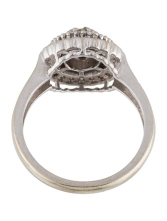 Ring 14K Diamond Cluster Cocktail Ring