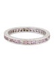 Ring 18K Pink Sapphire & Diamond Eternity Band