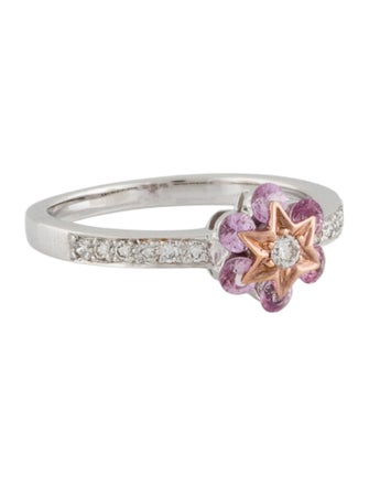 Ring 18K Sapphire & Diamond Cocktail Ring