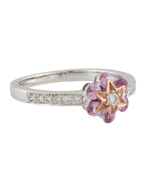 Ring 18K Sapphire & Diamond Cocktail Ring