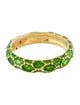 Ring 18K Enamel Textured Band