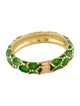 Ring 18K Enamel Textured Band