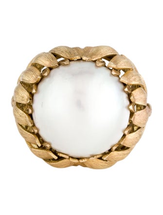 Ring 14K Pearl Cocktail Ring