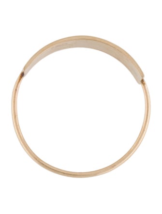 Ring 14K Flat Halfway Band