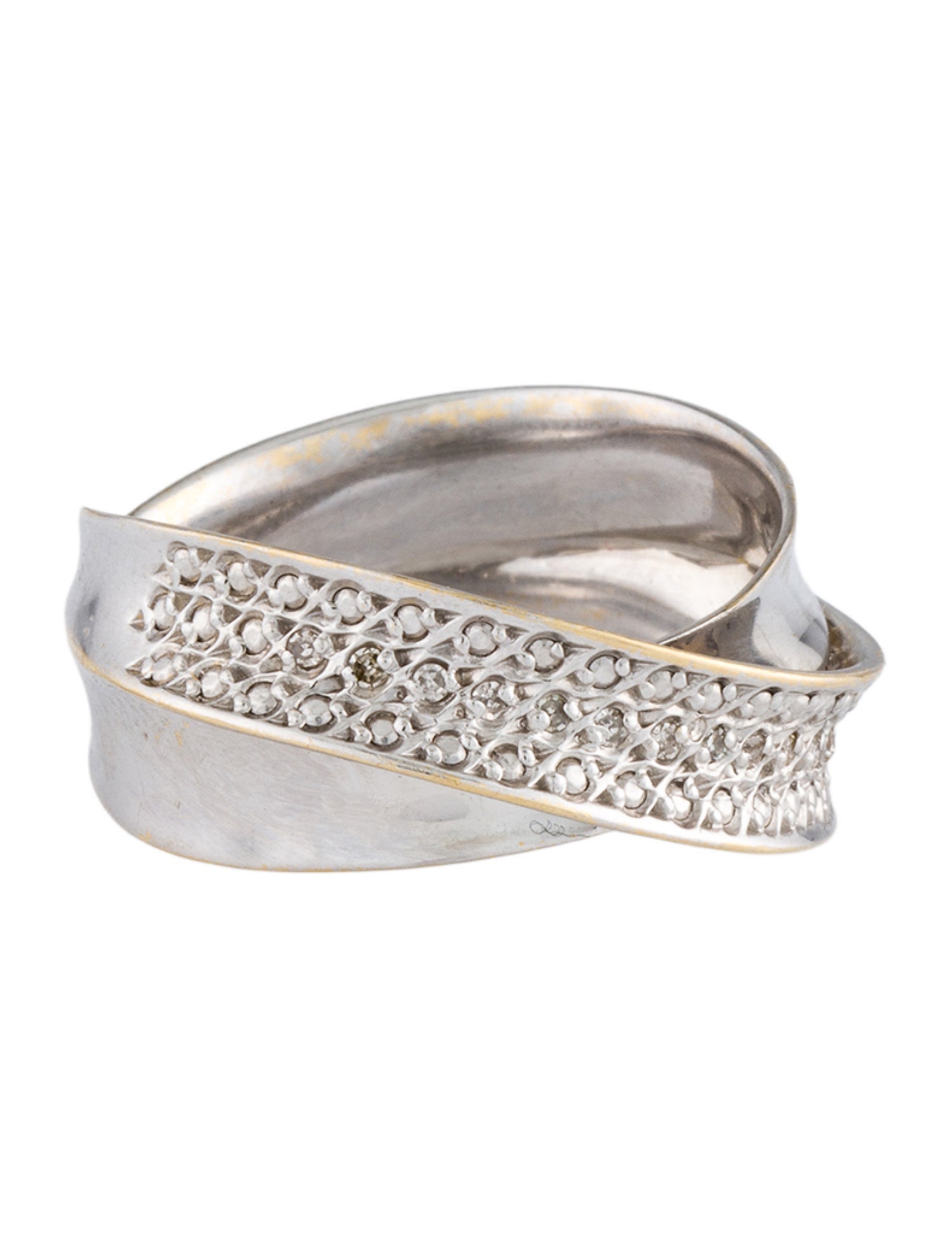 Ring 18K Diamond Crossover Cocktail