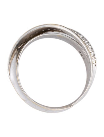 Ring 18K Diamond Crossover Cocktail Ring