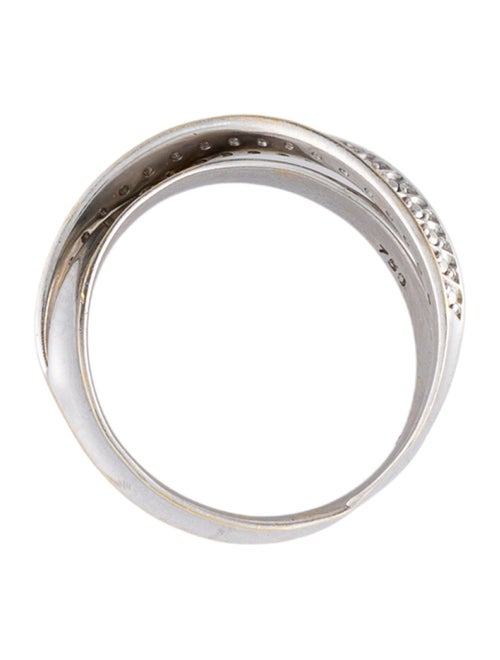 Ring 18K Diamond Crossover Cocktail Ring
