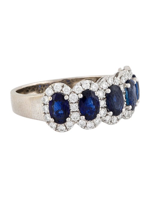Ring 18K 3.15ctw Sapphire & Diamond Cocktail Ring