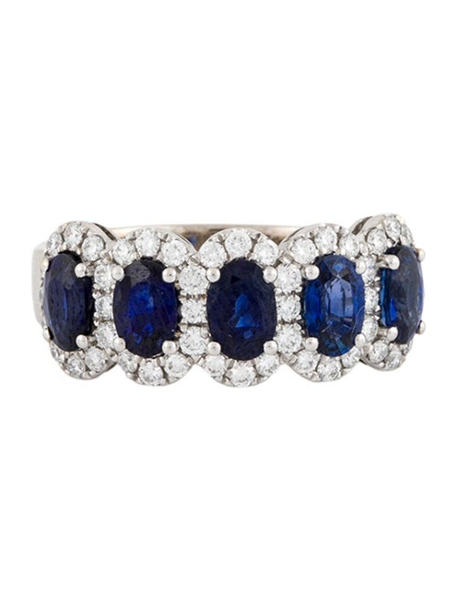 Ring 18K 3.15ctw Sapphire & Diamond Cocktail Ring