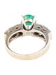 Ring 18K 1.98ct Emerald & Diamond Cocktail Ring