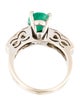 Ring 18K 1.98ct Emerald & Diamond Cocktail Ring