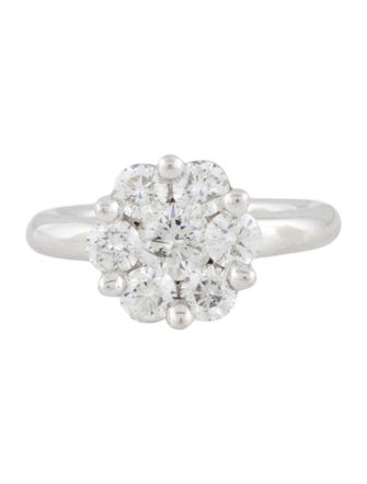 Ring 14K 2.05ctw Diamond Cluster Cocktail Ring