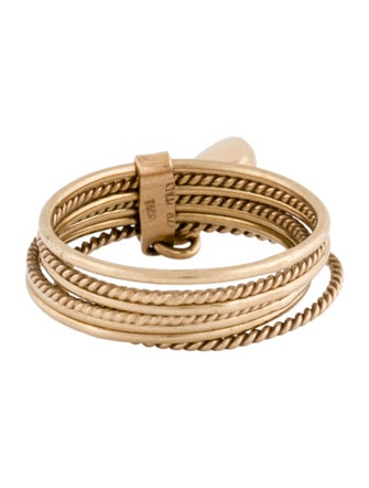 Ring 14K Multiband Heart Cocktail Ring