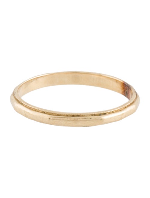Ring 14K Geometric Milgrain Band