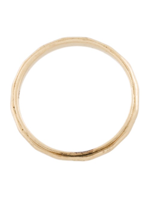Ring 14K Geometric Milgrain Band