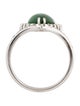 Ring 18K Dyed Jadeite & Diamond Cocktail Ring