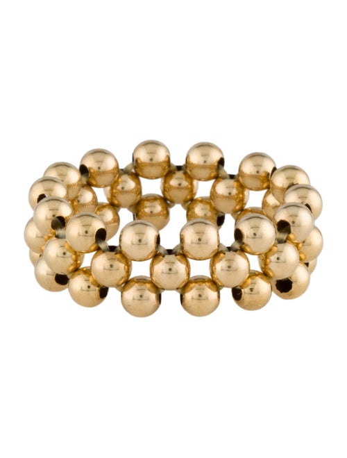 Ring 14K Elastic Beaded Band