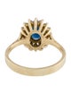 Ring 10K Sapphire & Diamond Cocktail Ring