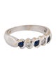 Ring 14K Sapphire & Diamond Band
