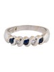Ring 14K Sapphire & Diamond Band