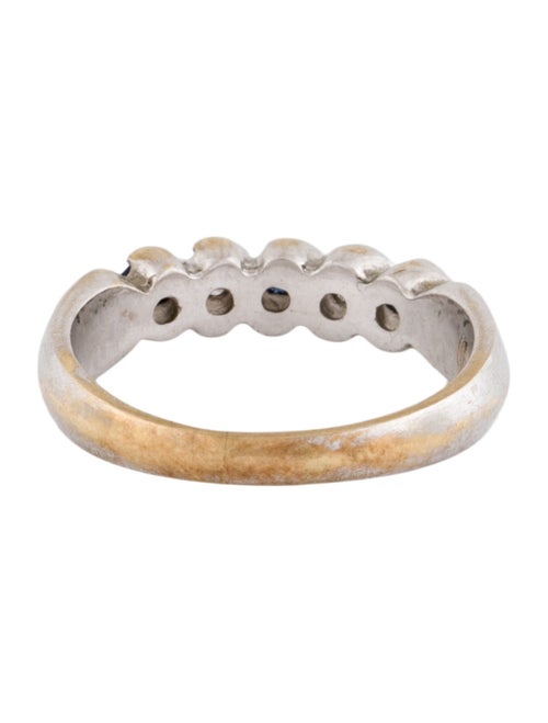 Ring 14K Sapphire & Diamond Band