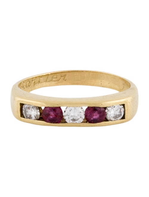 Ring 14K Ruby & Diamond Band