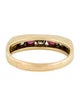 Ring 14K Ruby & Diamond Band
