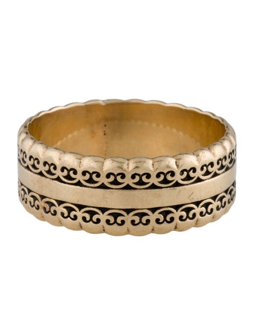 Ring 14K Artcarved Etched Band