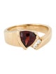 Ring 14K Garnet & Diamond Cocktail Ring