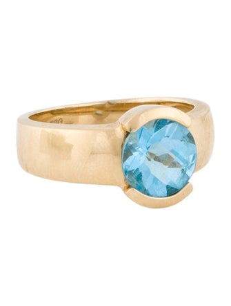 Ring 14K Topaz Signet Ring