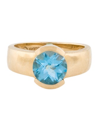 Ring 14K Topaz Signet Ring