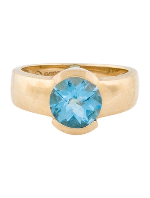 Ring 14K Topaz Signet Ring