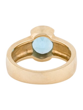 Ring 14K Topaz Signet Ring