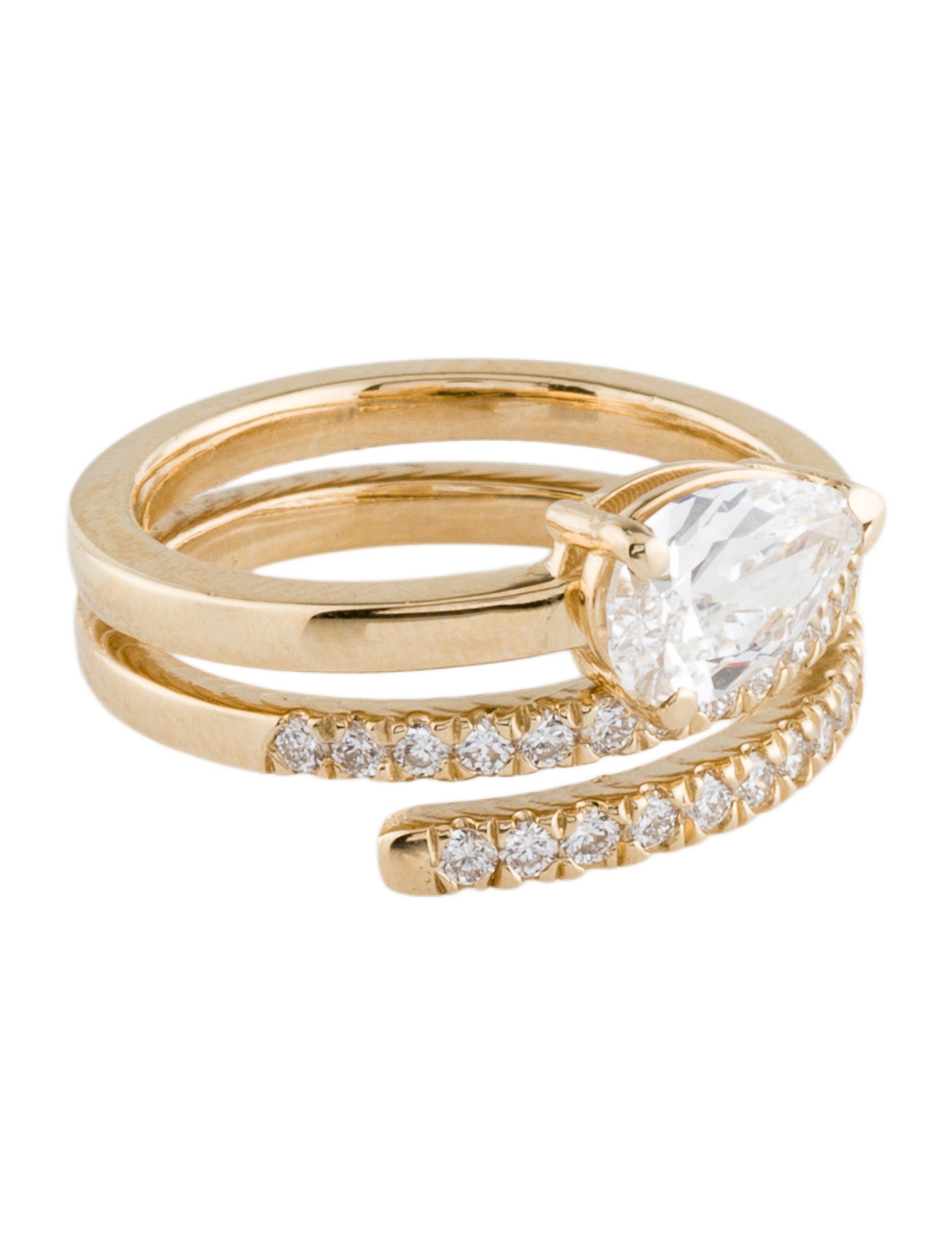 Ring 14K 1.36ctw Lab-Grown Diamond Cocktail Ring