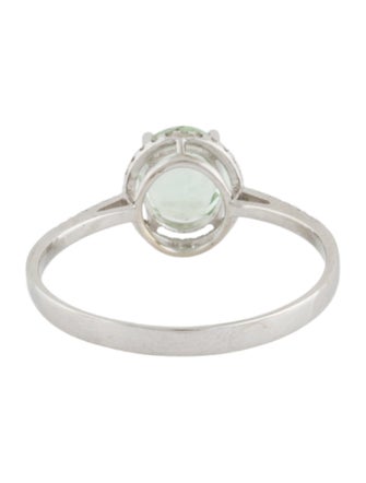 Ring 18K 1.24ct Tourmaline & Diamond Ring