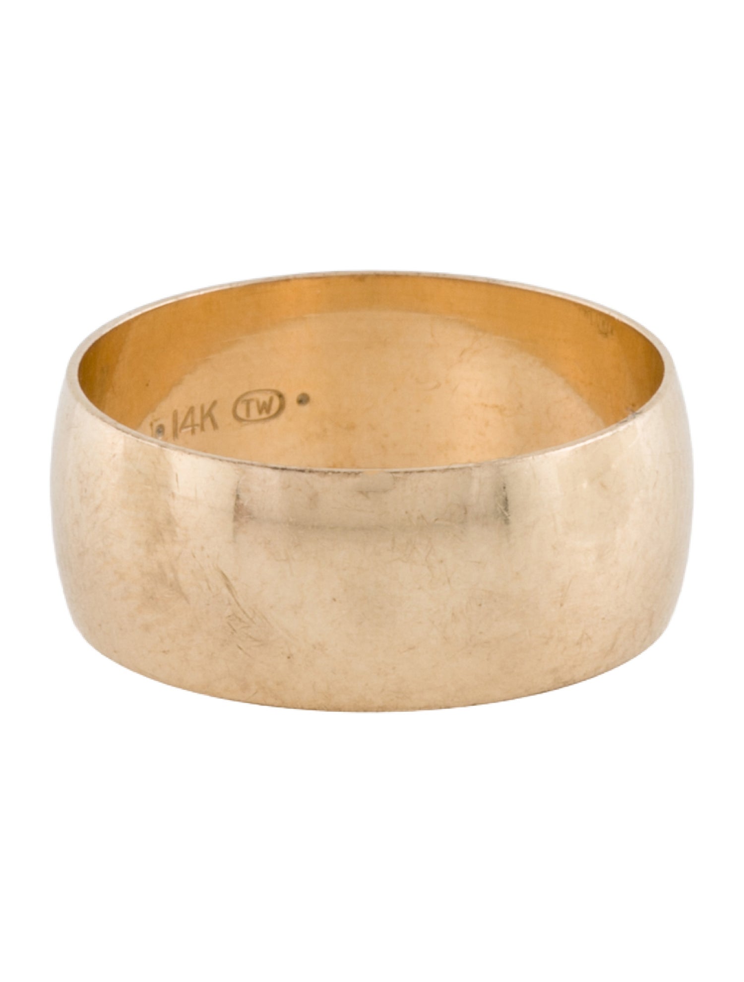 Ring 14K Wide Mens Band