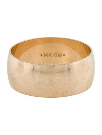 Ring 14K Wide Mens Band