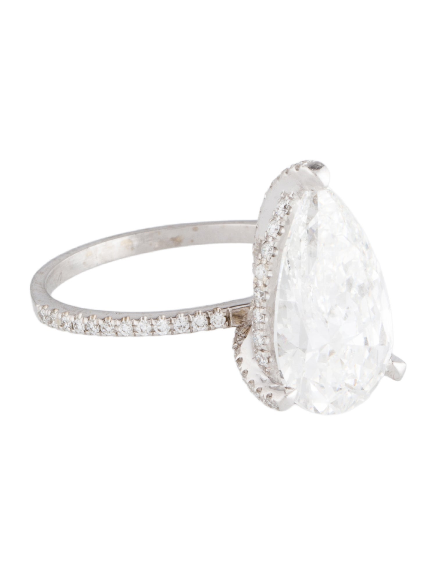 Ring 3.74ctw Lab-Grown Diamond Engagement Ring