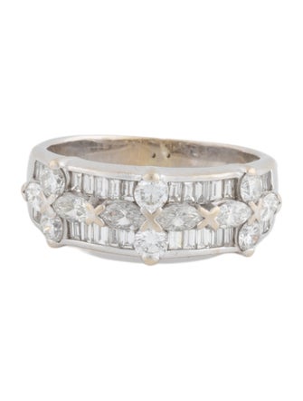 Ring 18K 1.76ctw Diamond Mosaic Band Ring