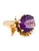 Ring 14K Amethyst Cocktail Ring