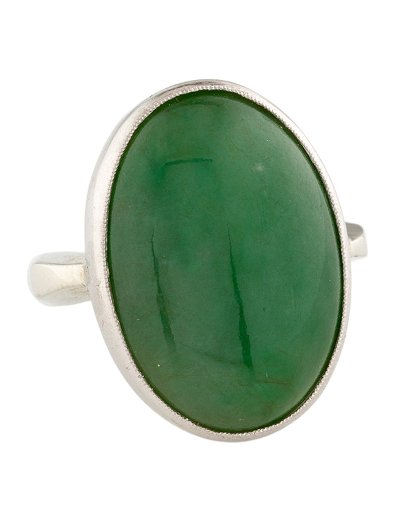 Ring 14K Jadeite Cocktail