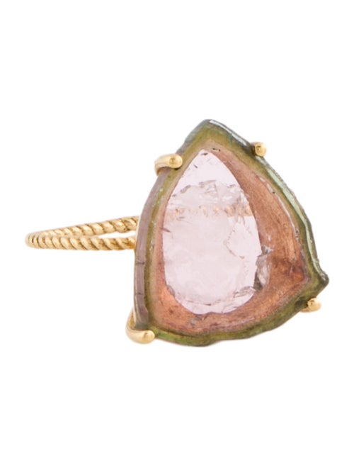 Ring 18K Part-Colored Tourmaline Cocktail Ring