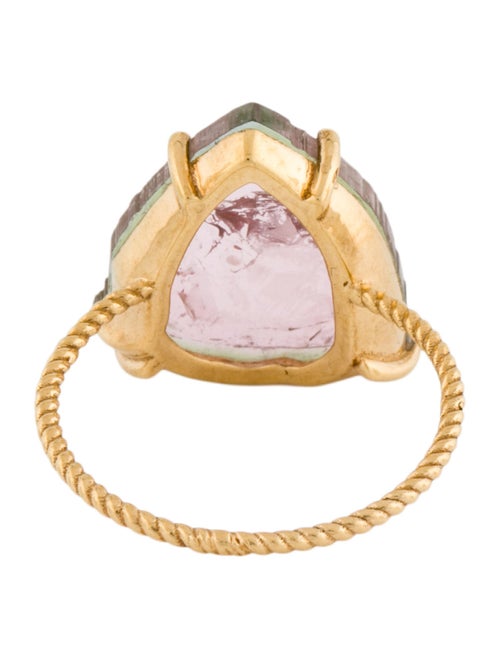 Ring 18K Part-Colored Tourmaline Cocktail Ring
