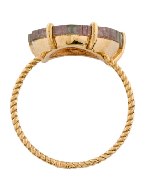 Ring 18K Part-Colored Tourmaline Cocktail Ring