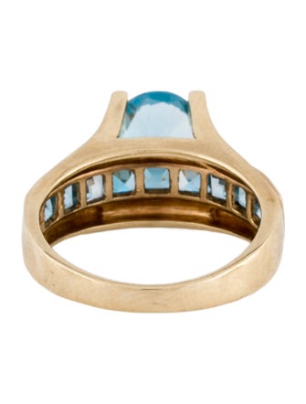 Ring 14K Topaz Cocktail Ring
