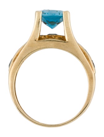 Ring 14K Topaz Cocktail Ring