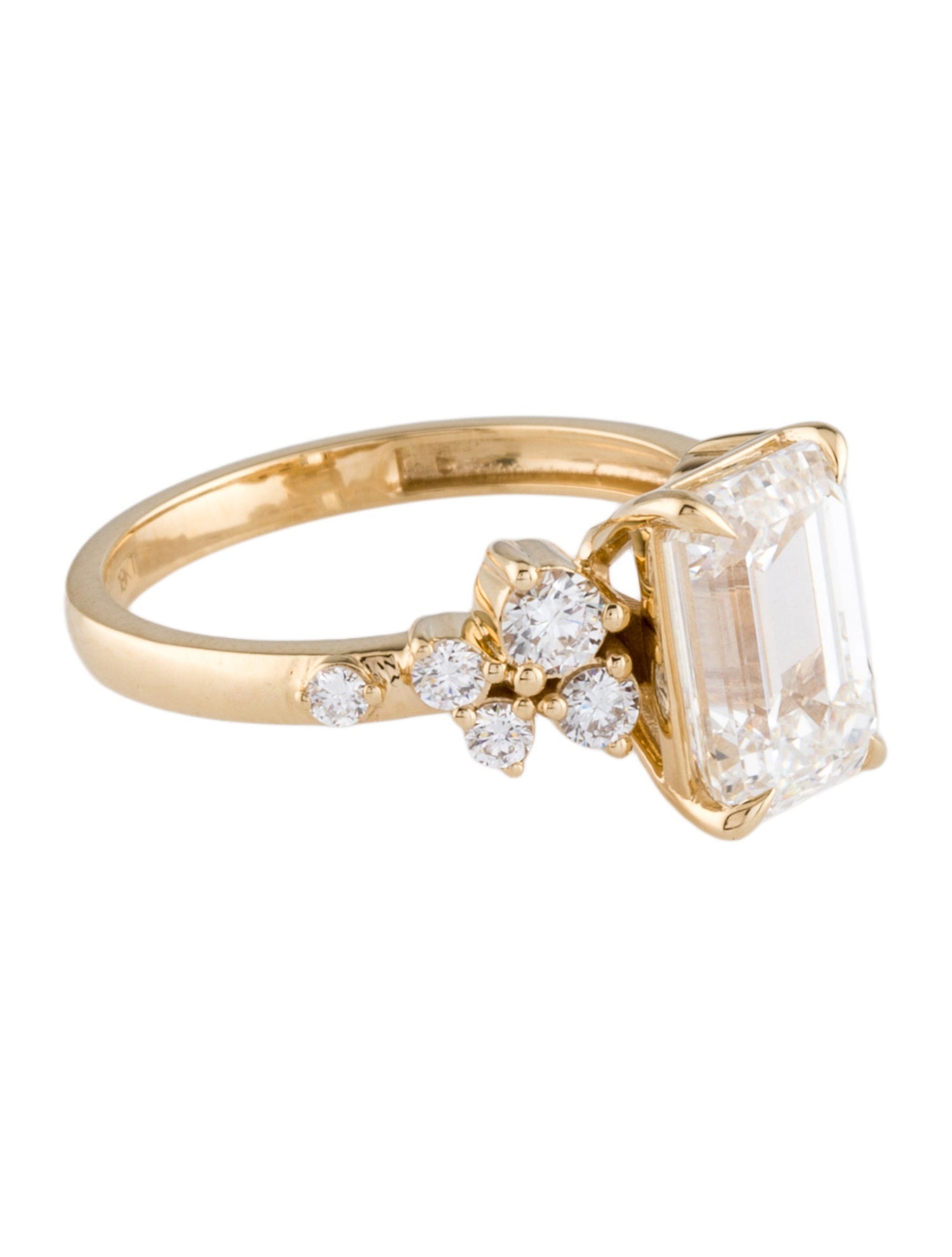 Ring 18K 3.48ctw Lab-Grown Diamond Cocktail Ring