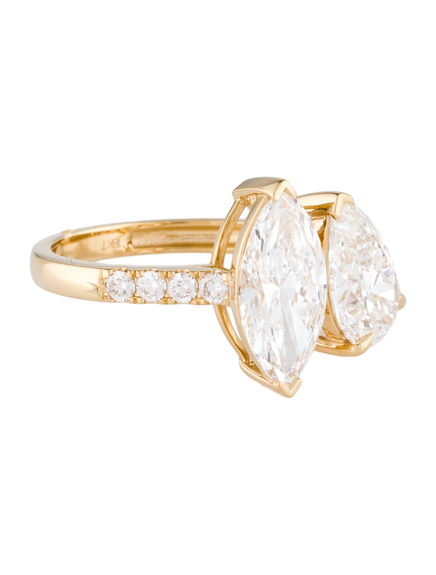 Ring 18K 4.39ctw Lab-Grown Diamond Cocktail Ring