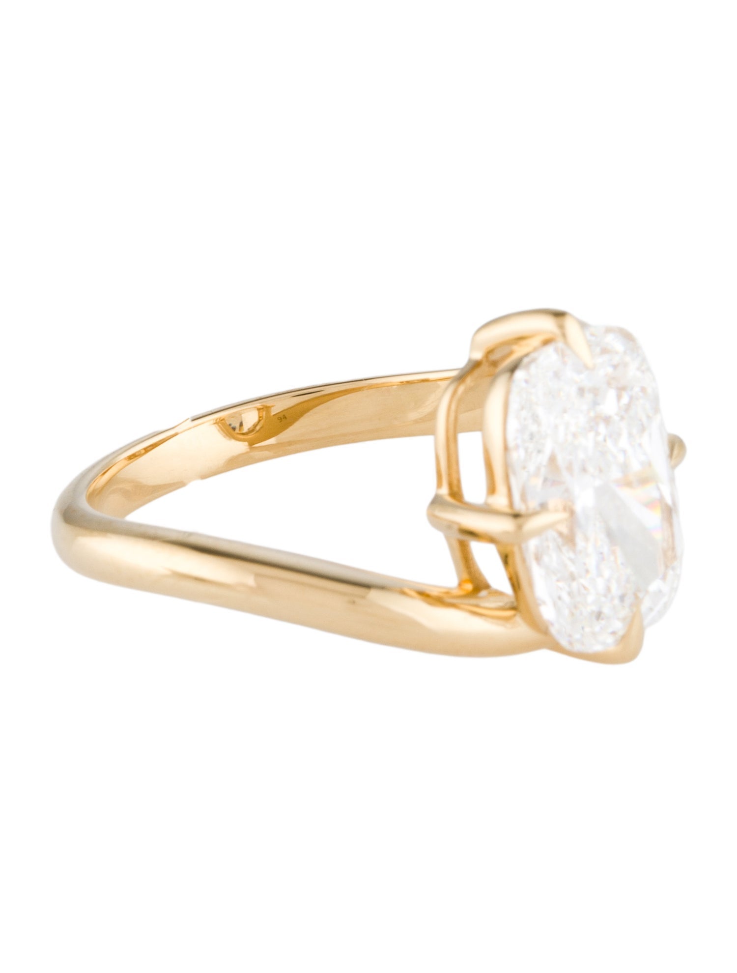 Ring 18K 3.61ct Lab-Grown Diamond Engagement Ring