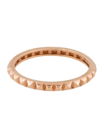 Ring 18K Pyramid Spike Band Ring